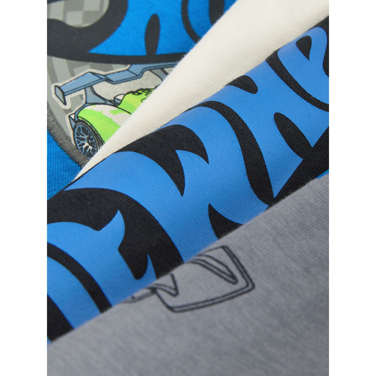 Pyjama court hot wheels, lot de 2 bleu/blanc, NEXT