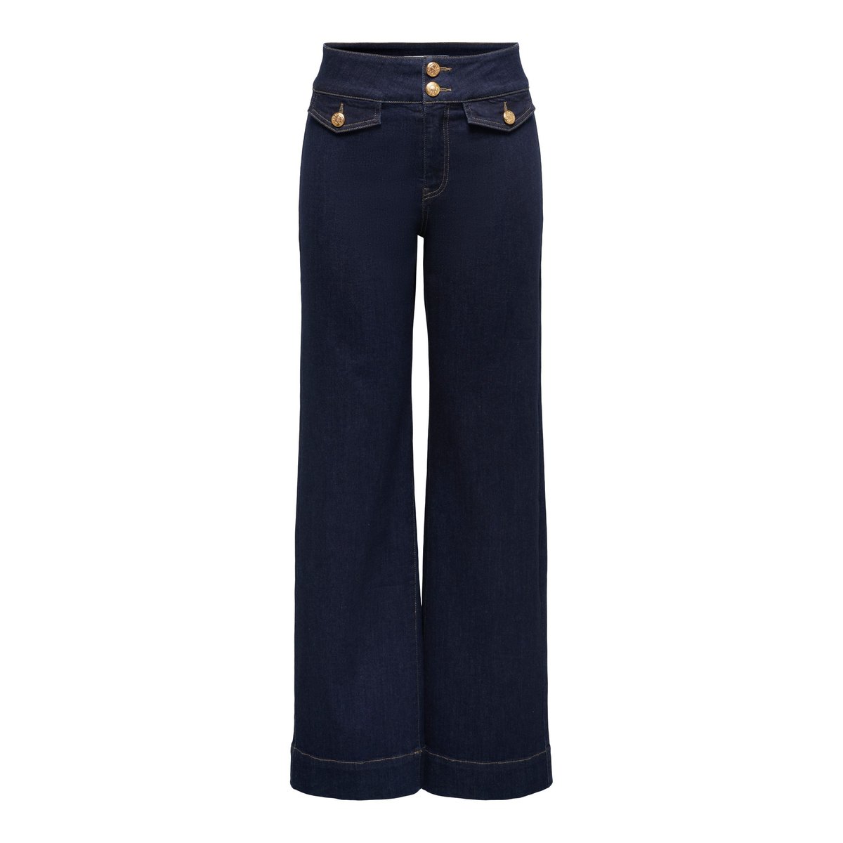Jean À Jambe Large dark blue denim, ONLY