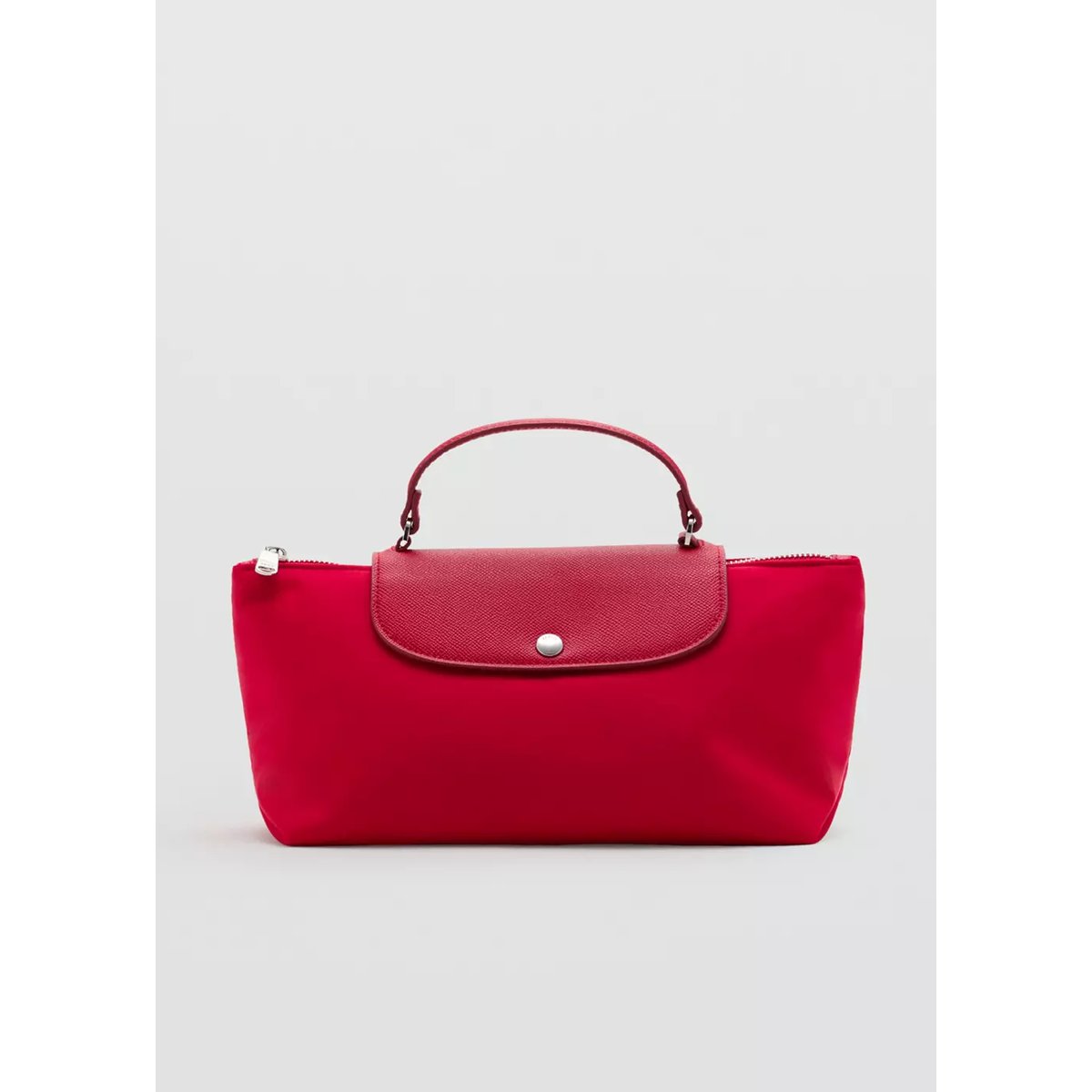 Trousse de toilette nylon avec anse rouge, MANGO