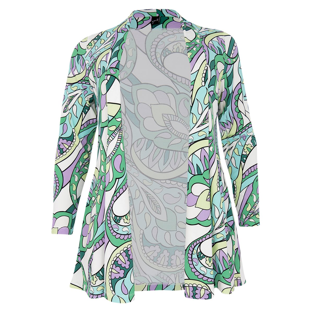 Gilet imprimée paisley blanc, YOEK