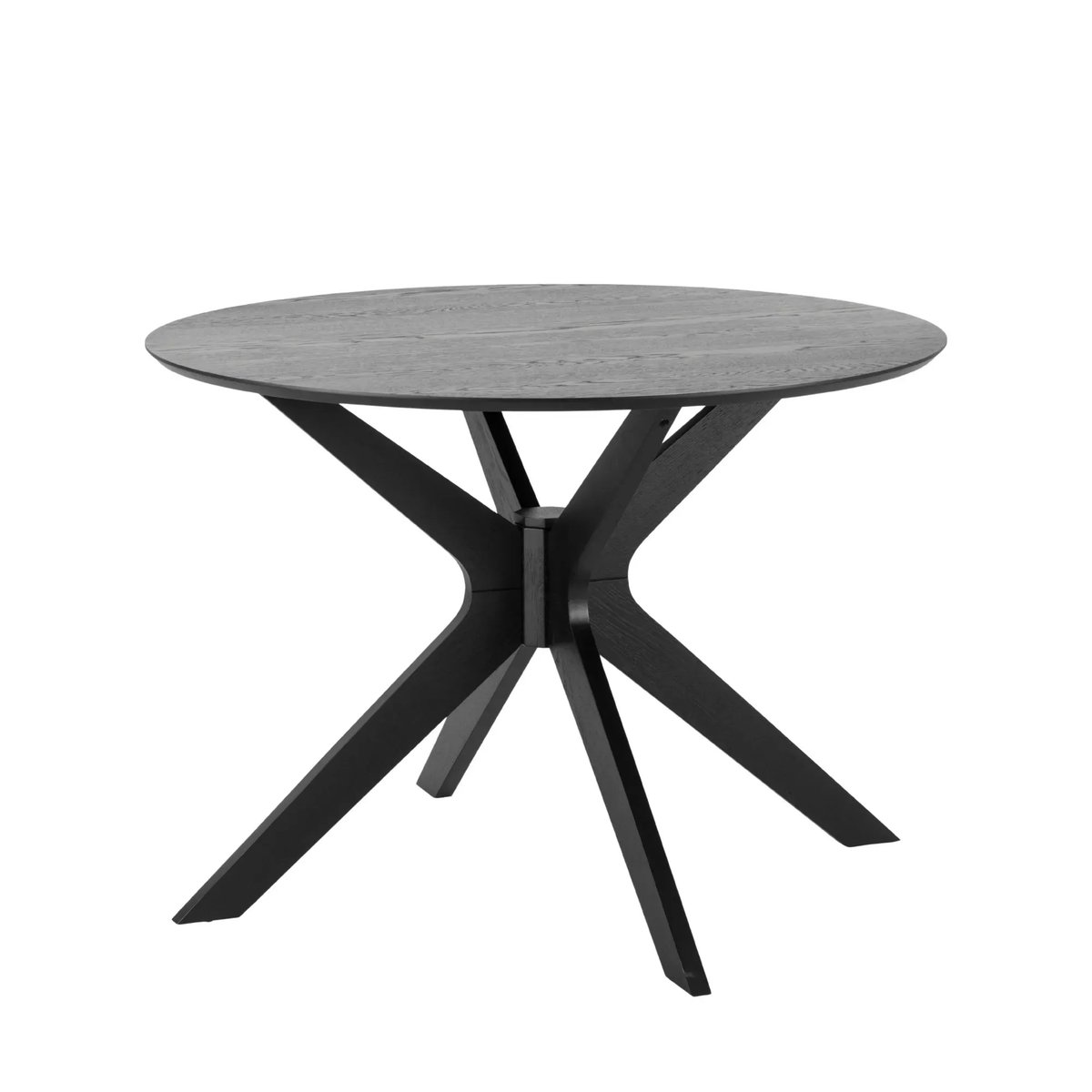 Table ronde scandinave en chêne L105 4 places - ZELIA noir, HELLIN, DEPUIS 1862