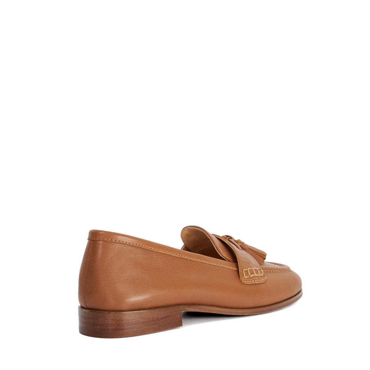 Mocassins en cuir à pampilles - GIAVONNI tan-leather, DUNE LONDON