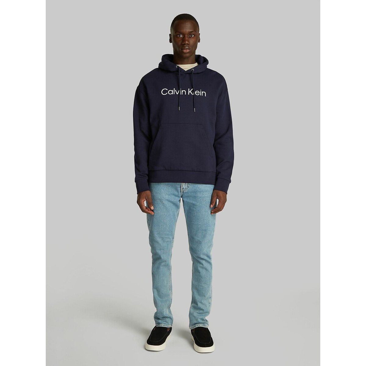 Hero logo hoodie donkerblauw, CALVIN KLEIN