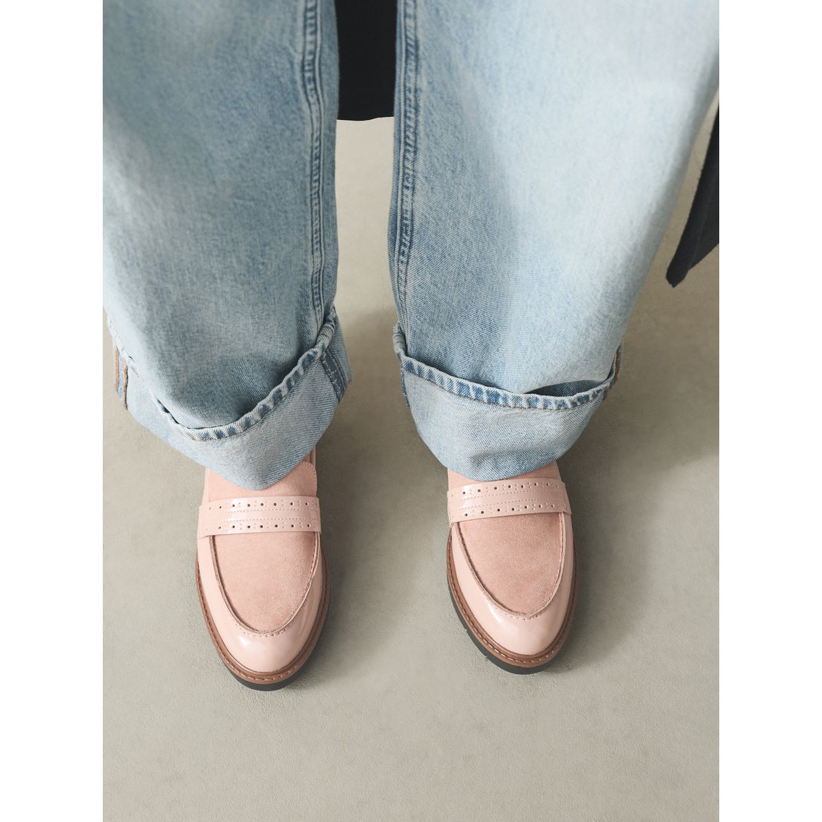 Mocassins richelieu forever comfort® rose, NEXT