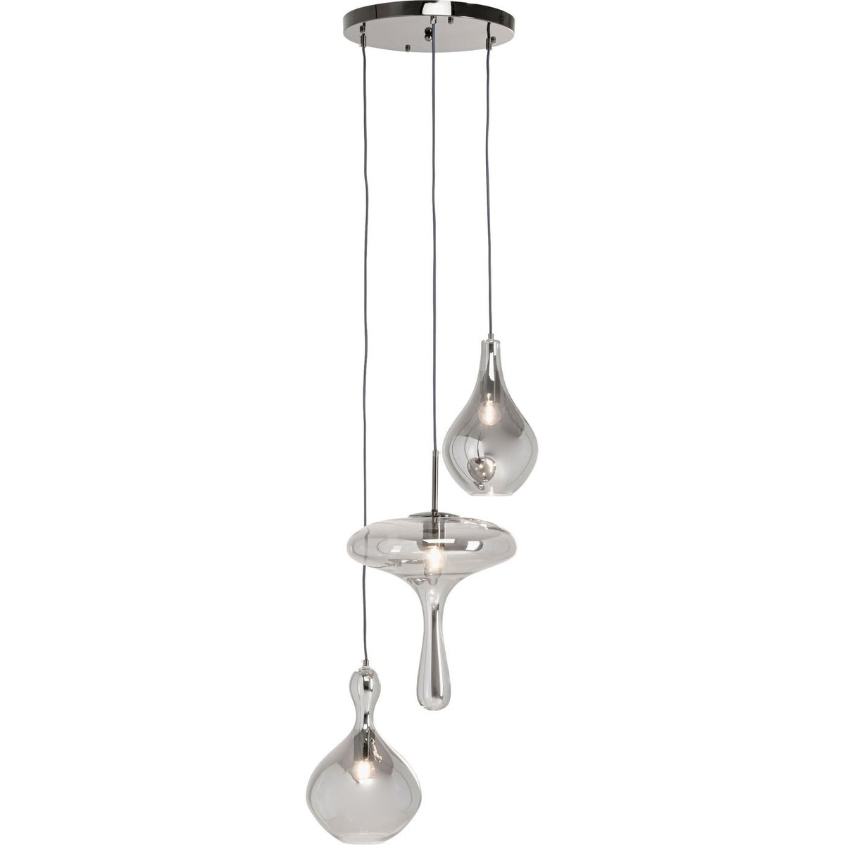 Suspension en verre, GOCCIA gris, KARE DESIGN