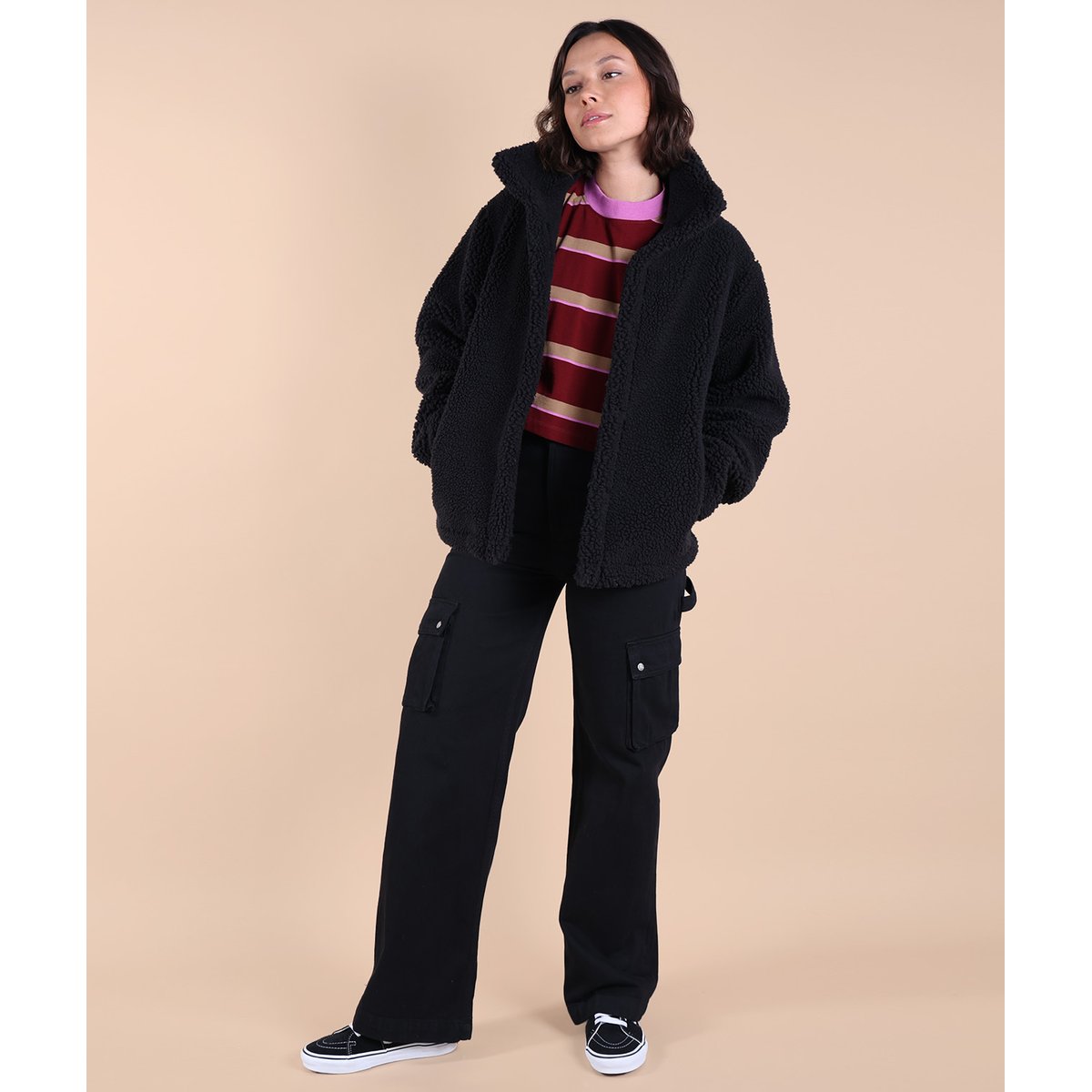 Plain sherpa warmer SANNA noir, OXBOW