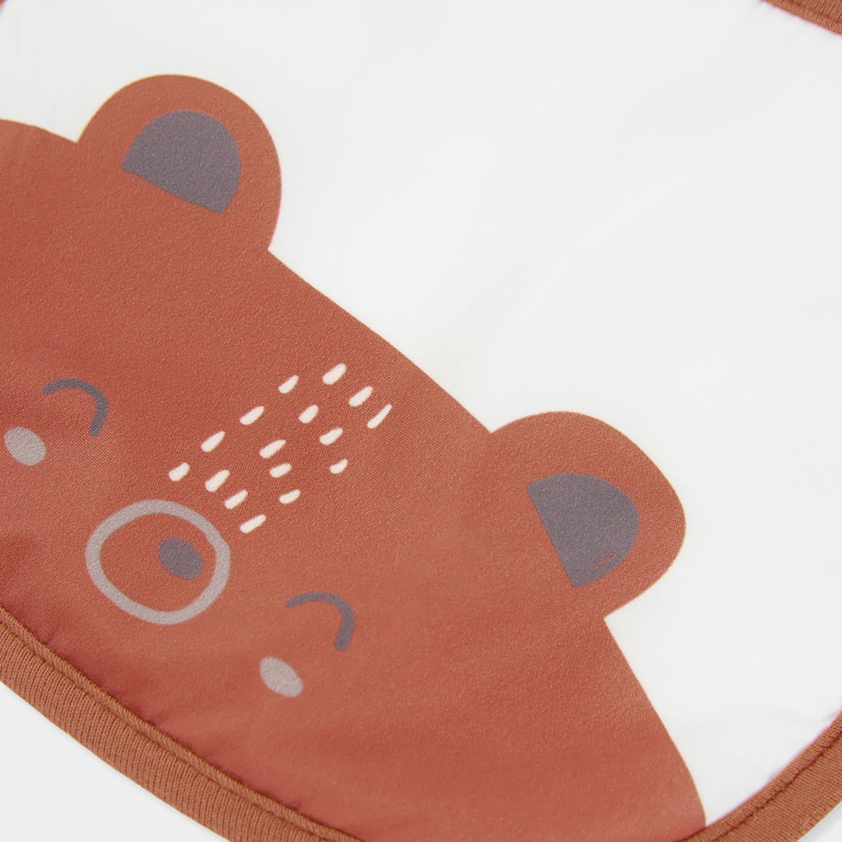Lot 2 bavoirs bébé imprimé animaux blanc, BOBOLI