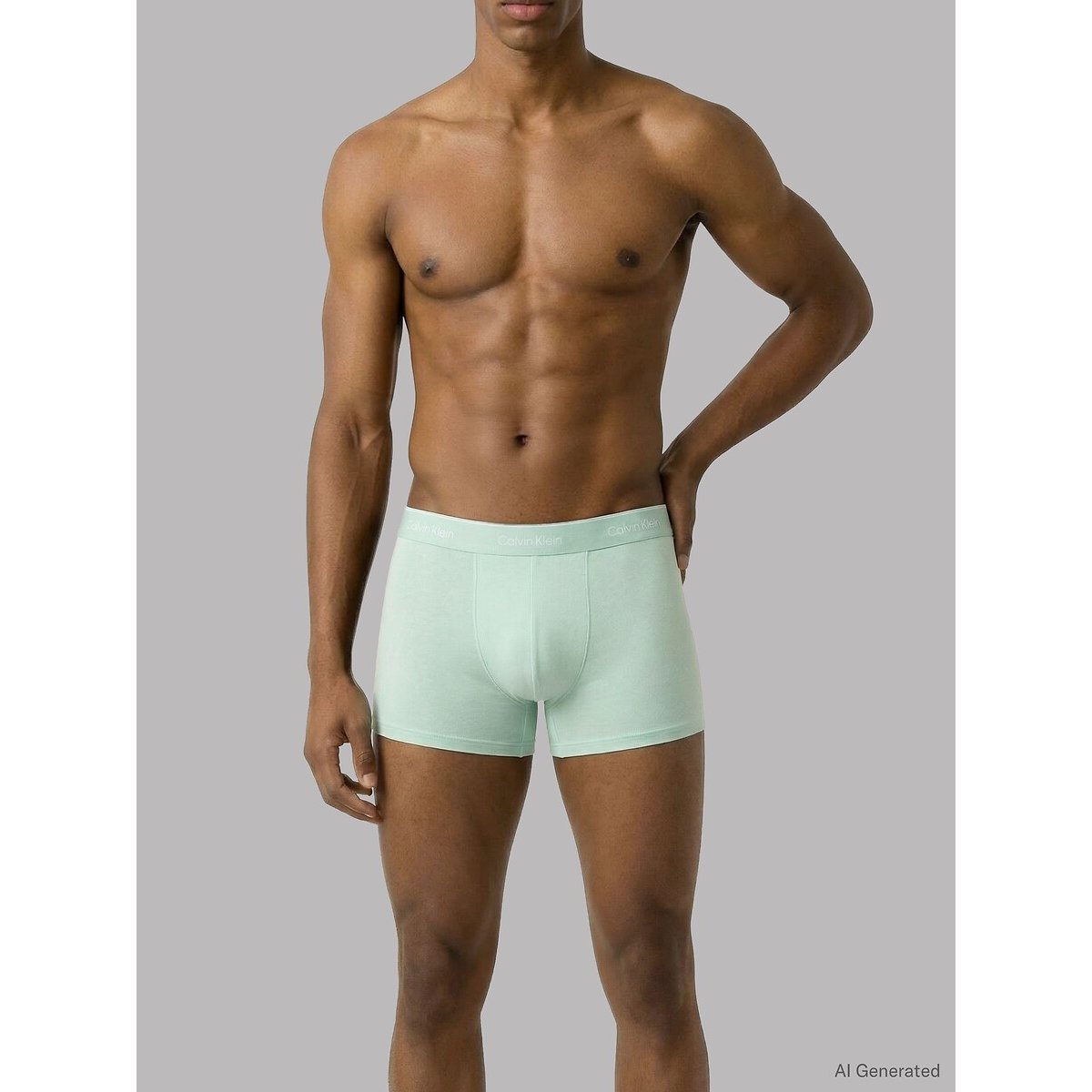 Lot de 3 boxers relaxed avec pinces - Icon Cotton Stretch noir + gris + vert, CALVIN KLEIN UNDERWEAR