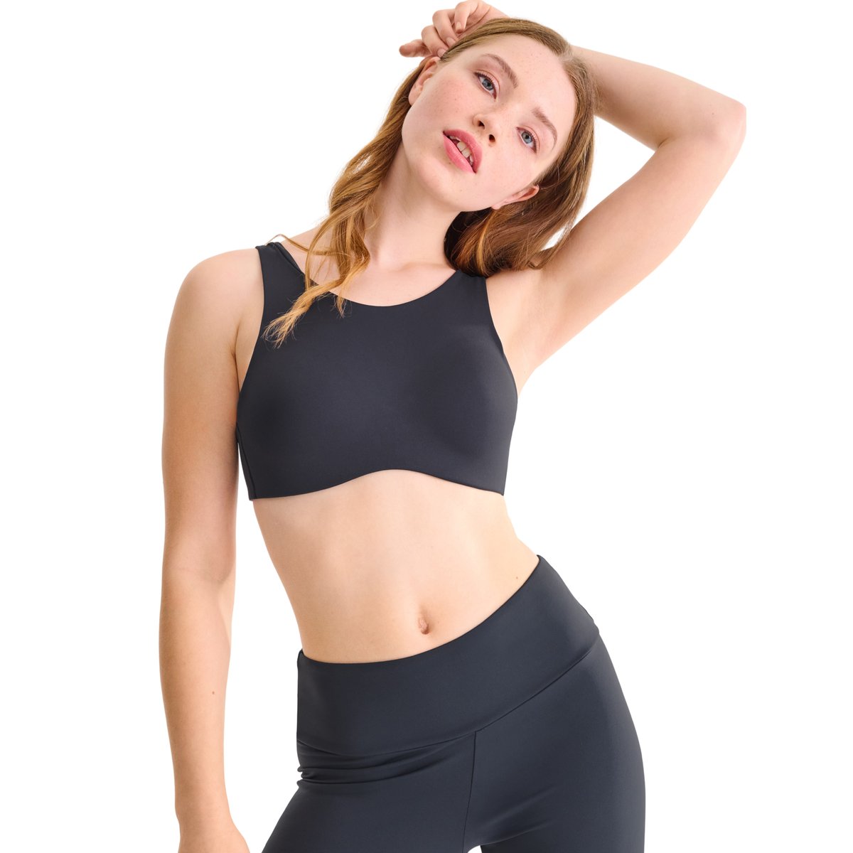 Soutien-gorge brassière de sport préformée sans armatures FREE MOVE gris, LISCA