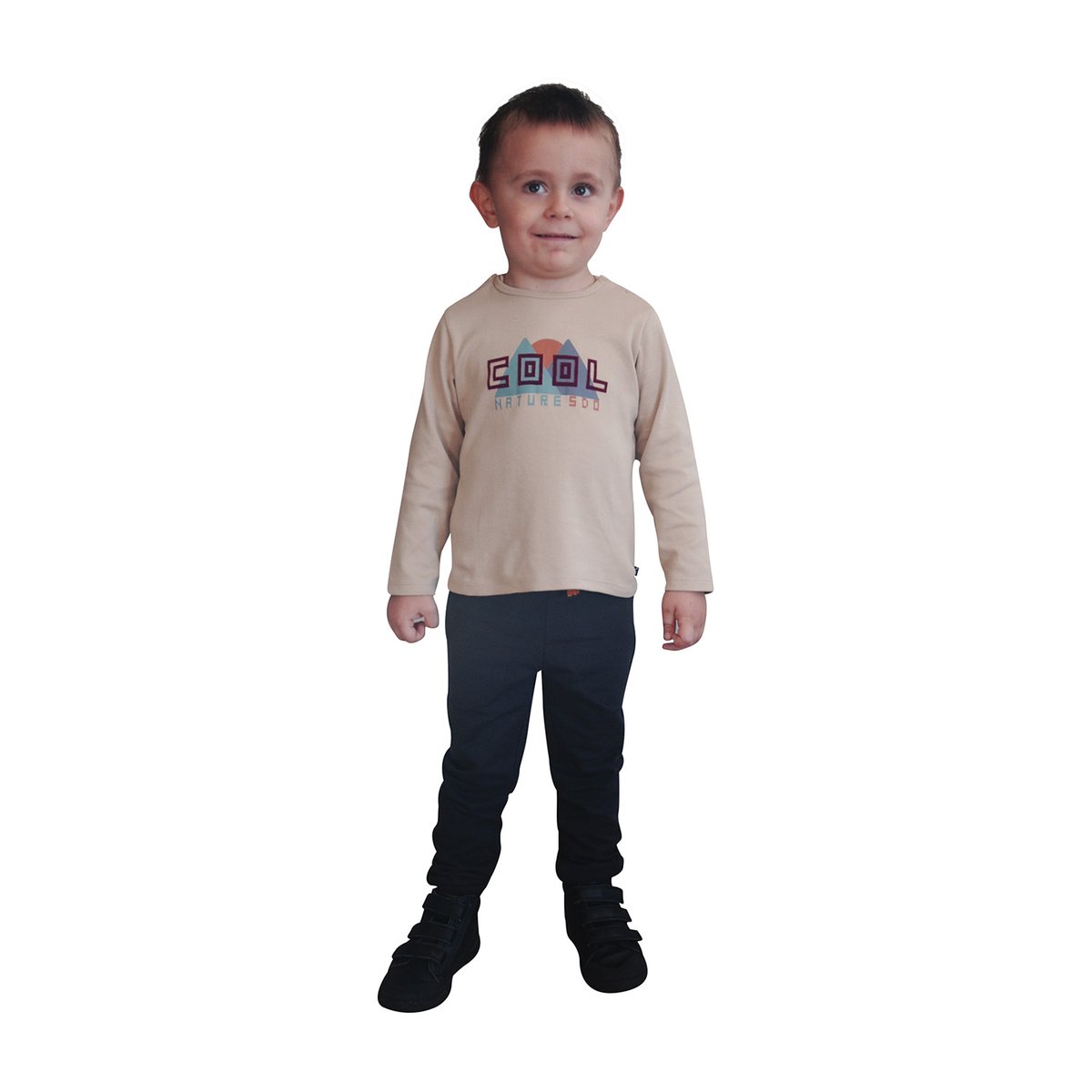 Tee shirt enfant fabius beige, SUCRE D'ORGE