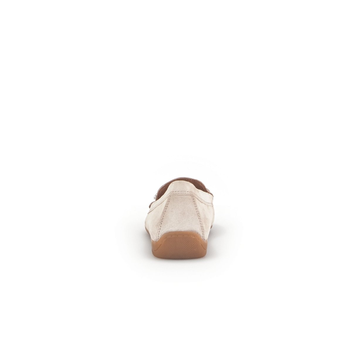 Mocassins en cuir velours à talon compensé beige velours, GABOR