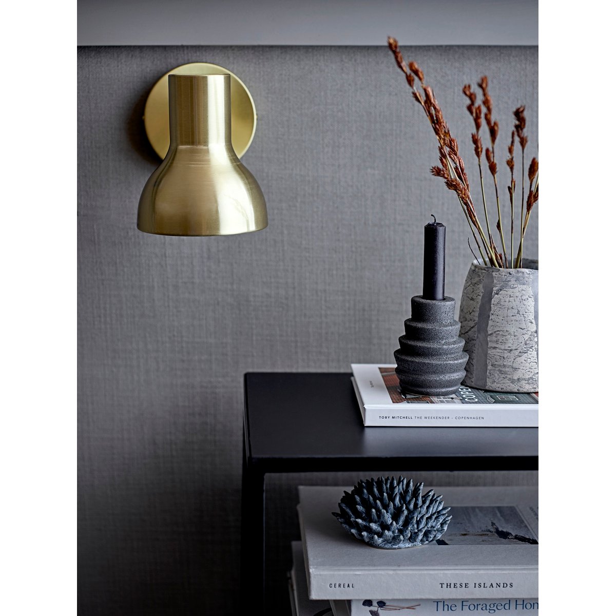 Vase en verre Bodo gris, BLOOMINGVILLE