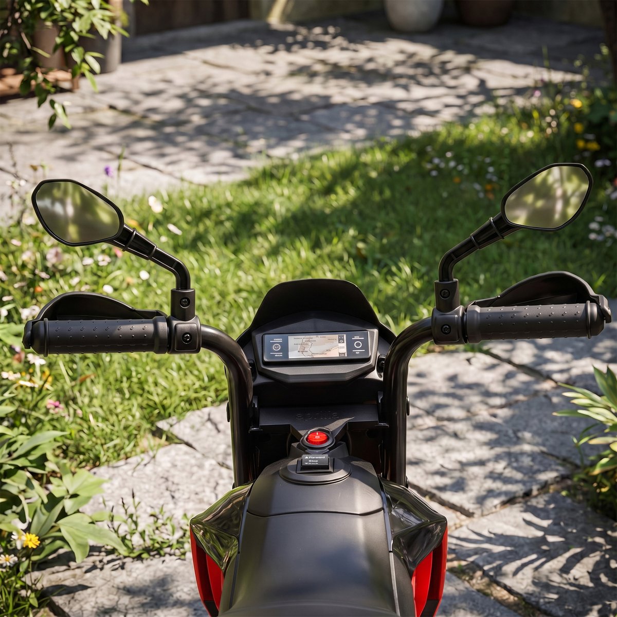 Moto électrique à conducteur assis PP Rouge rouge, noir, AIYAPLAY