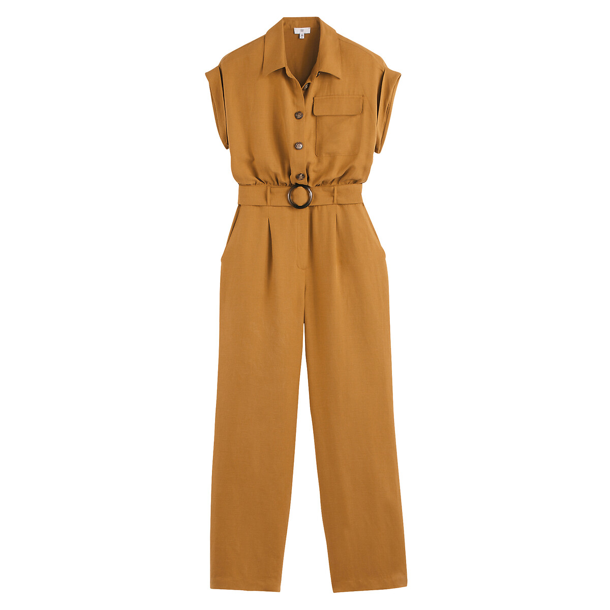 Signatures Enea Jumpsuit, Length 30.5" camel, LA REDOUTE COLLECTIONS