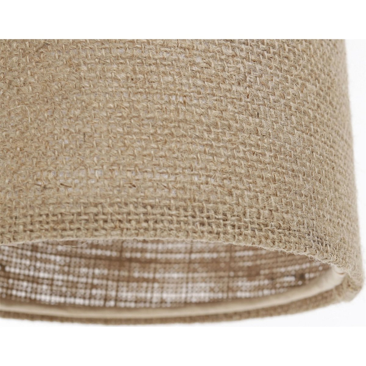 Suspension en lin rond Boho Elegant lin naturel et rotin clair, BPS KONCEPT