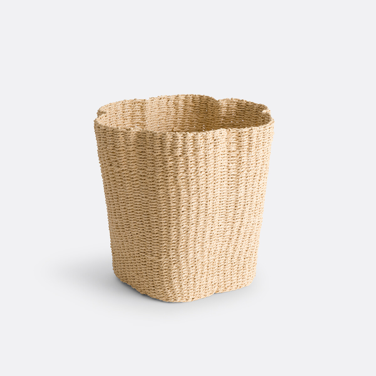 Poubelle en papier tressé, Petalia beige, LA REDOUTE INTERIEURS