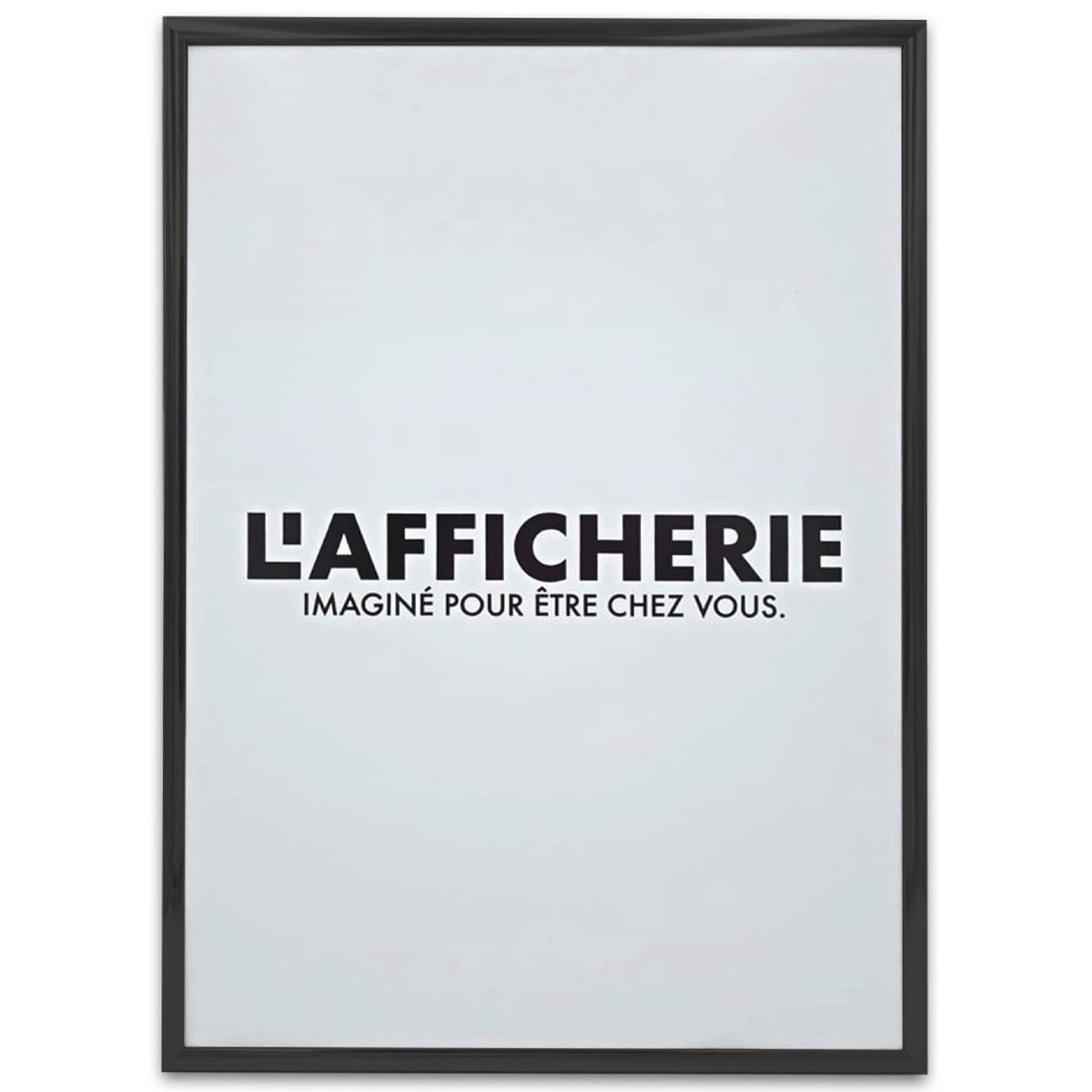Cadre aluminium noir blanc, L'AFFICHERIE