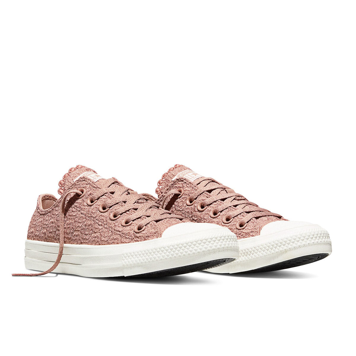 Chuck Taylor All Ox Crochet Trainers dusty pink, CONVERSE
