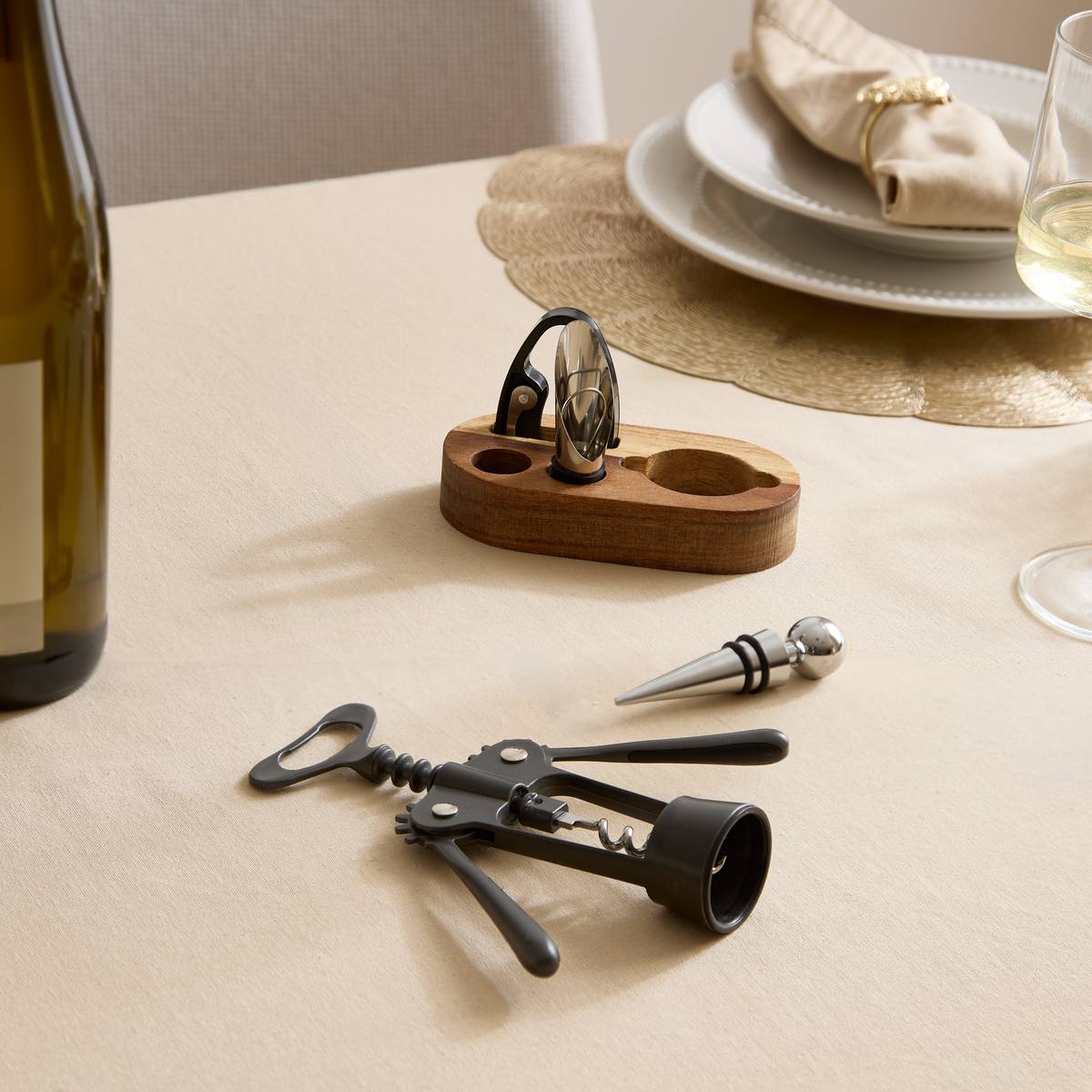 Coffret sommelier en zinc JULES argent, ATMOSPHERA
