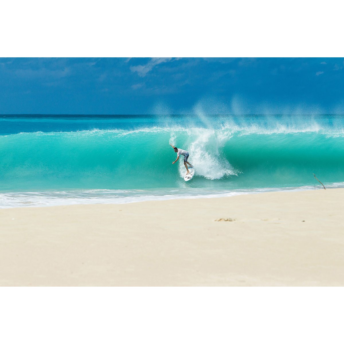 Tableau plage et surfeur tableau alu dibond, HEXOA