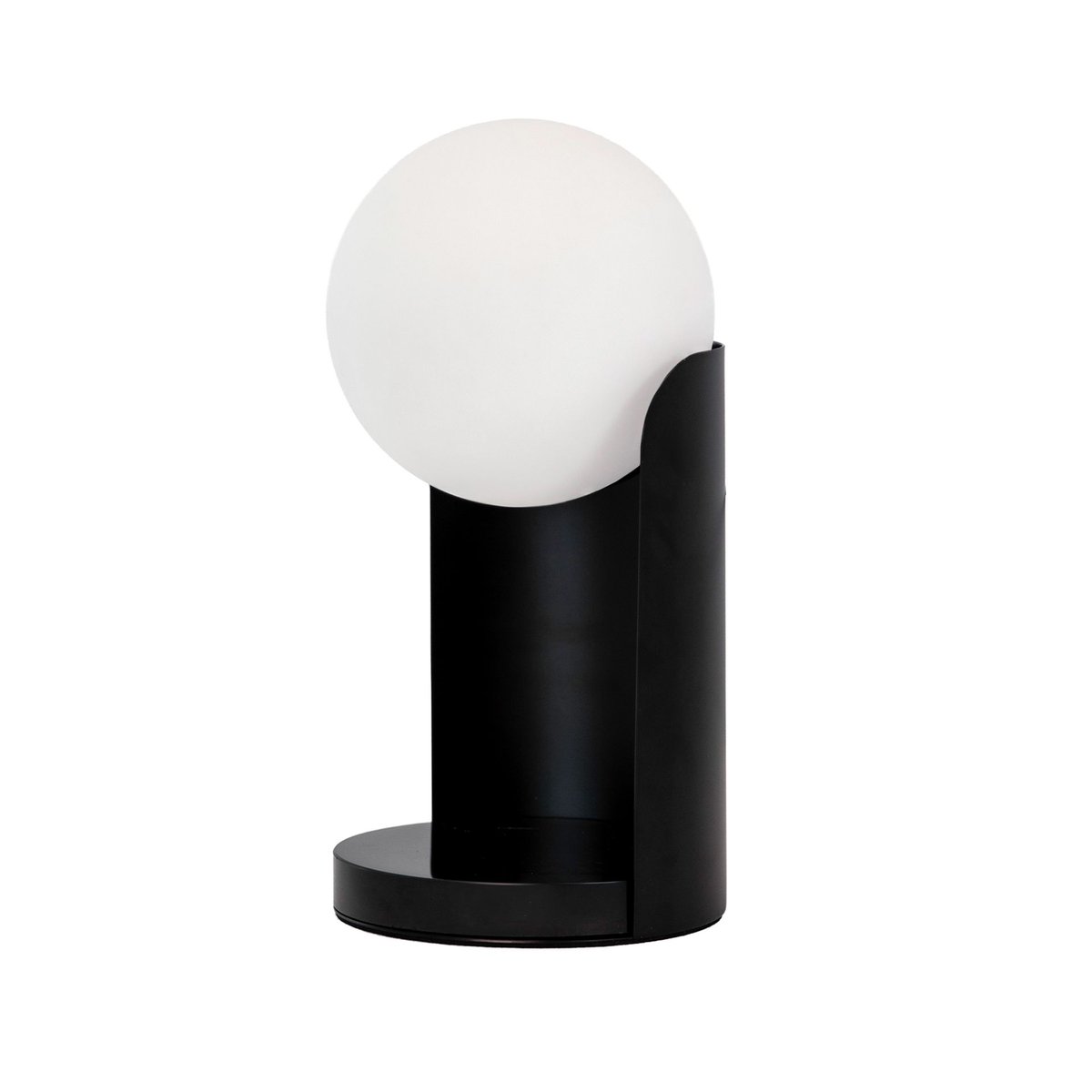 Lampe de table en verre et acier noir | blanc, ANGEL CERDA