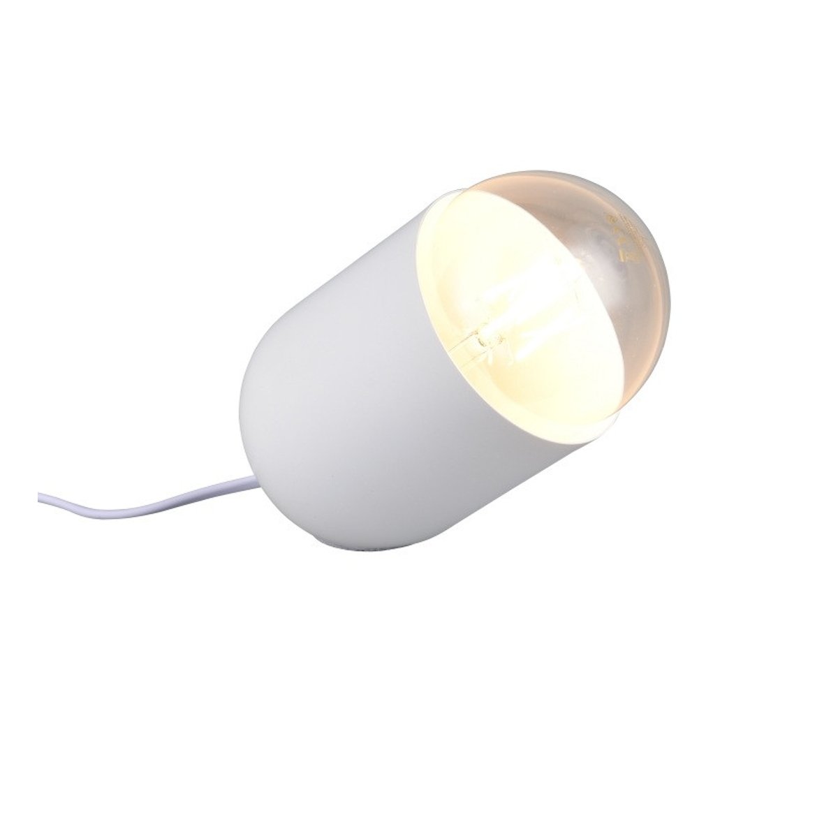 Lampe design en métal, NARA blanc, BOITE A DESIGN