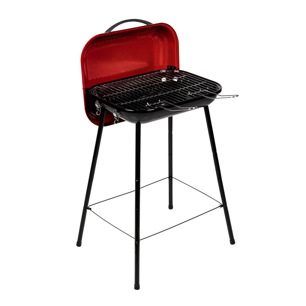 Barbecue valisette à charbon noir, rouge, rouge, SOMAGIC