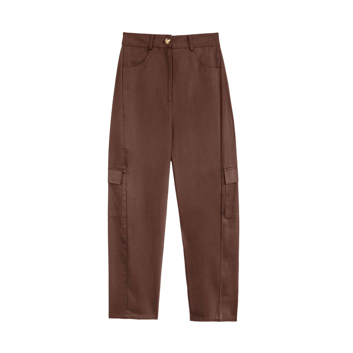 PANTALON uni PAZY 16-marron, LA PETITE ETOILE