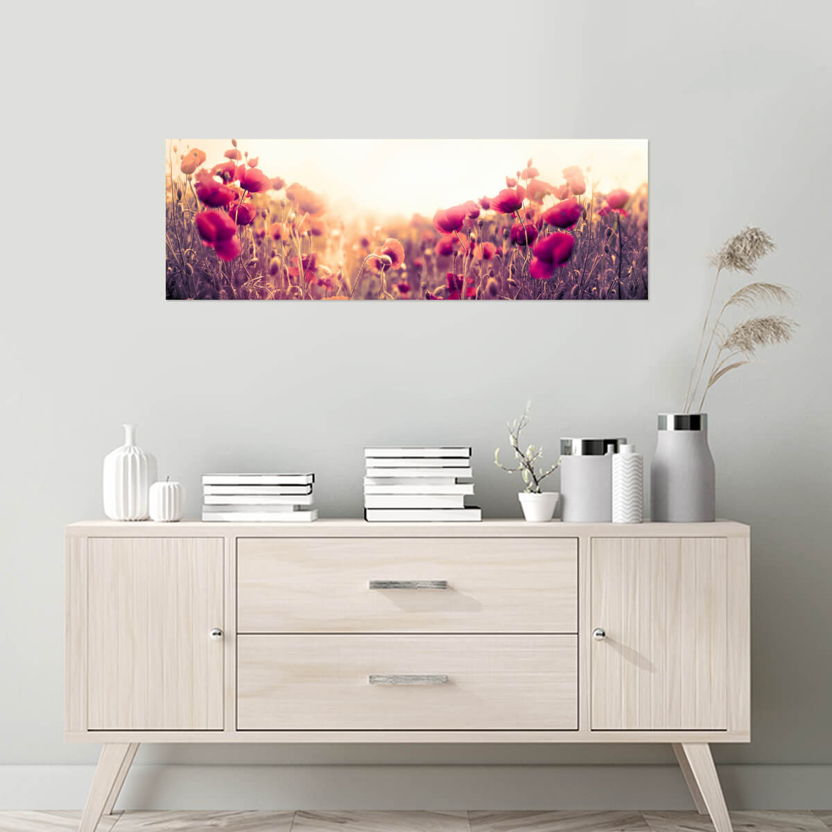 Tableau Mural Champ Coquelicot FLEUR tableaux sur toile-rose, CEANOTHE