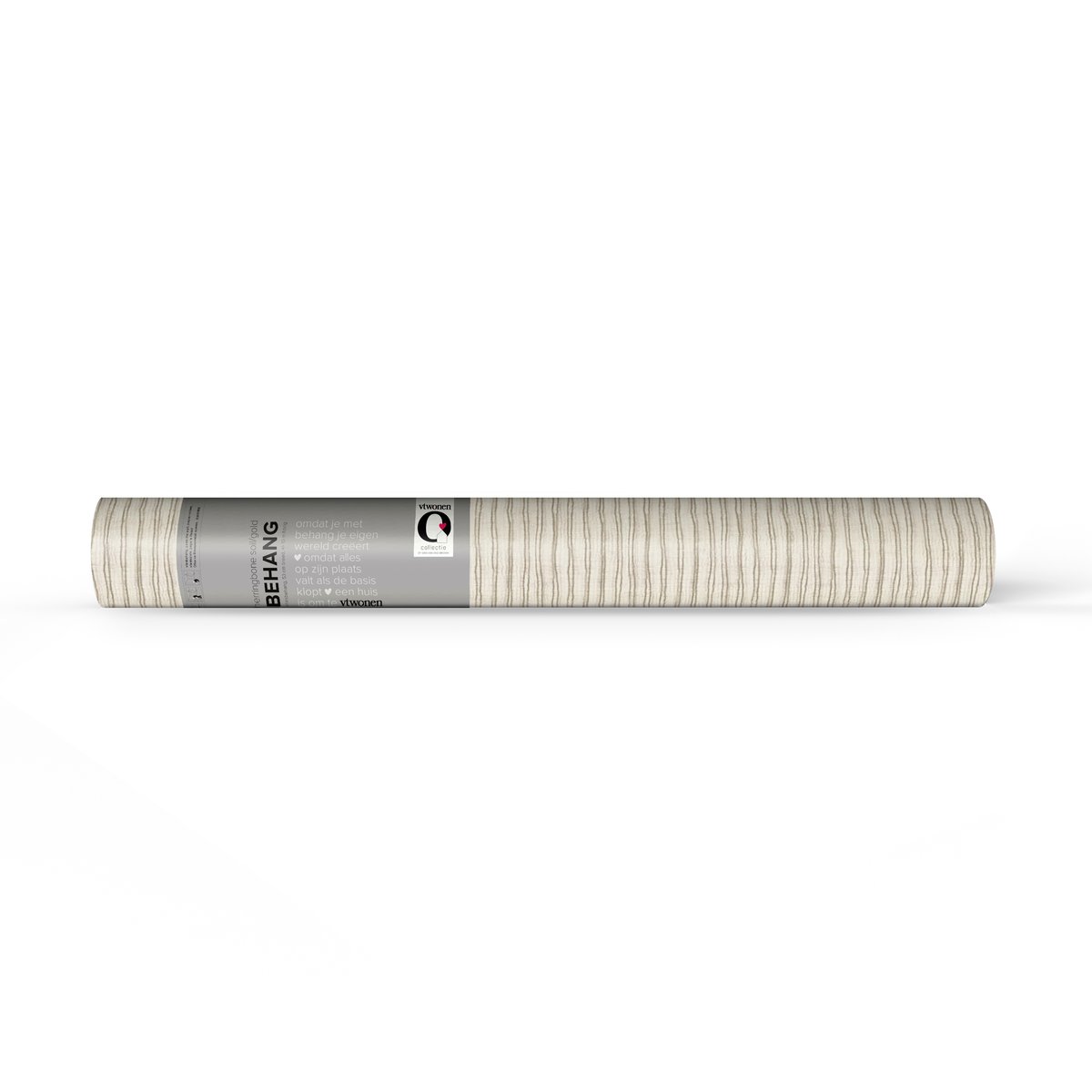 Papier peint Rayures verticales beige grisé, VTWONEN