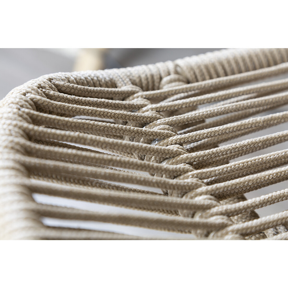 Maeve Textured Rope Accent Armchair brown, SO'HOME