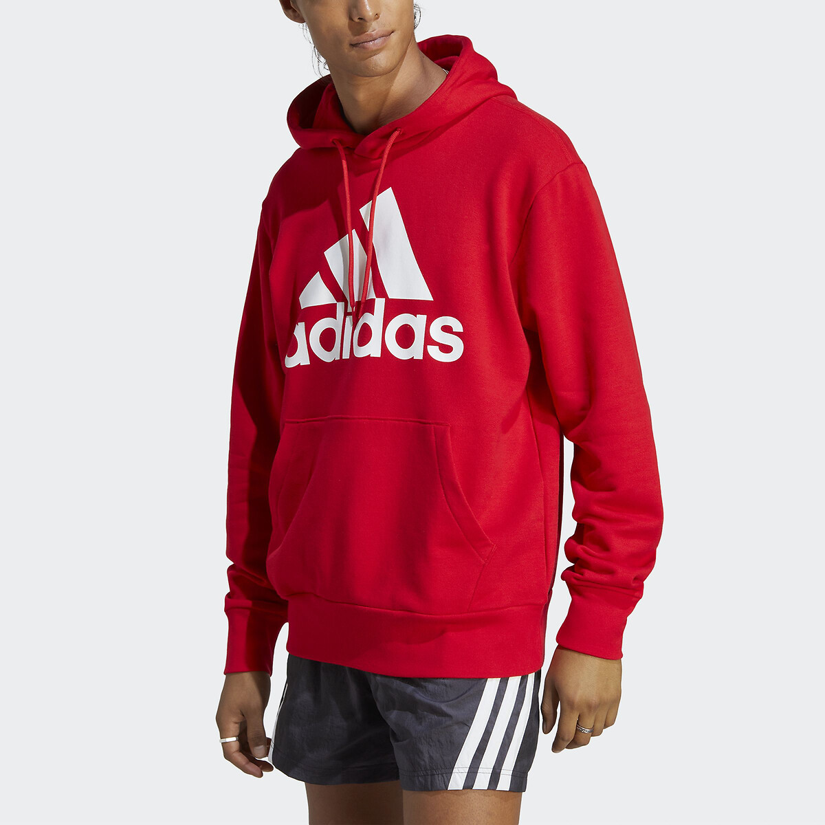 Sweat à capuche en molleton Essentials rouge, ADIDAS SPORTSWEAR