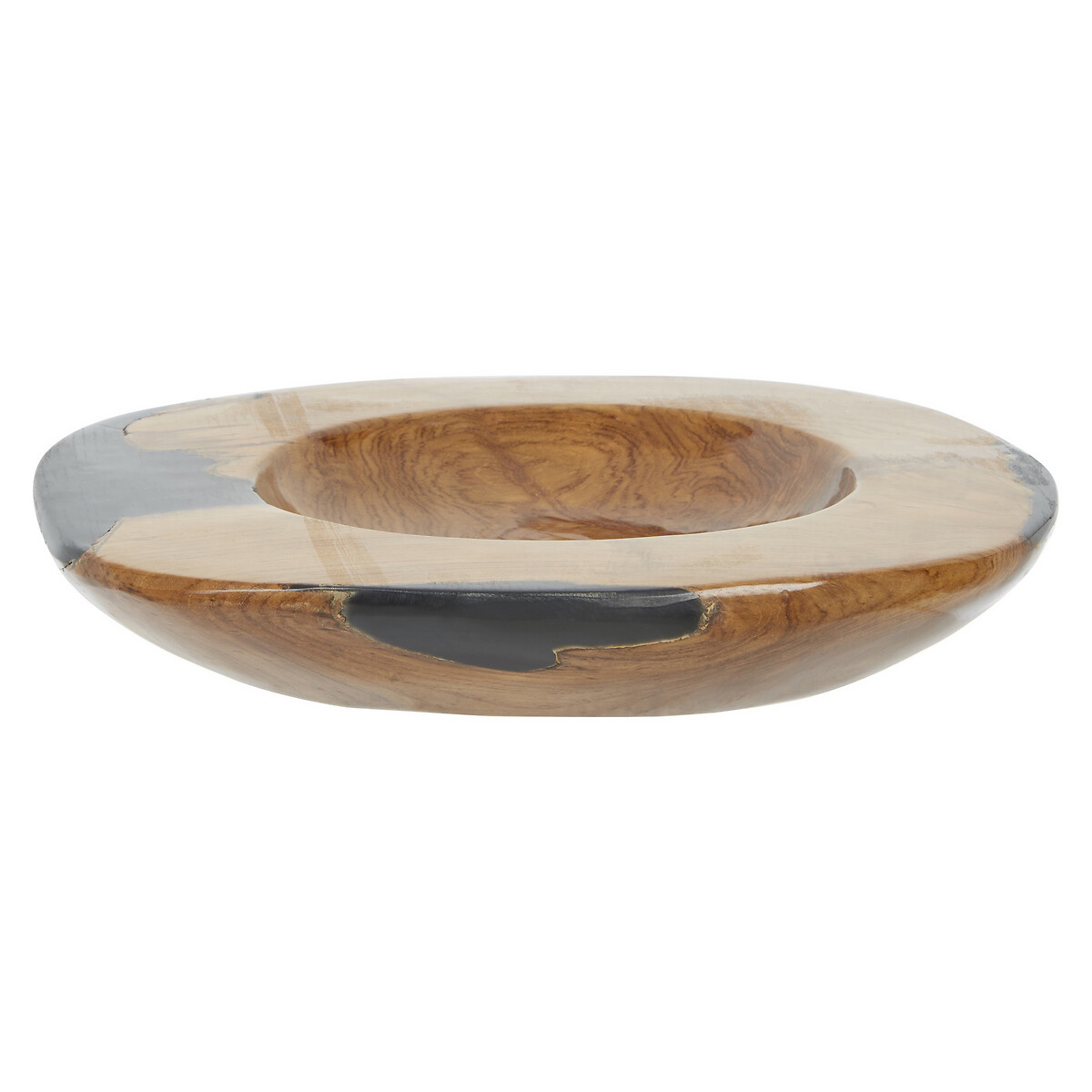 Teak Wood & Resin Statement Bowl natural, FIFTY FIVE SOUTH