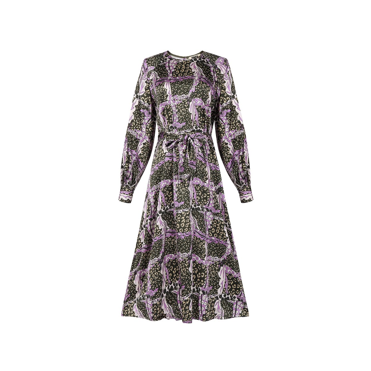 Robe longue SARRIETTE leo vert, FRNCH