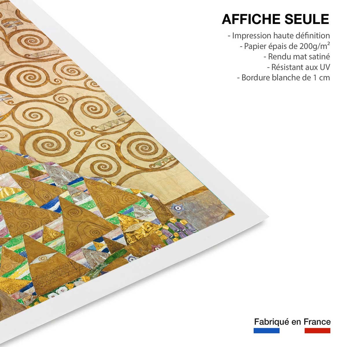 Affiche Study for Expectation par Gustav Klimt affiche seule, HEXOA
