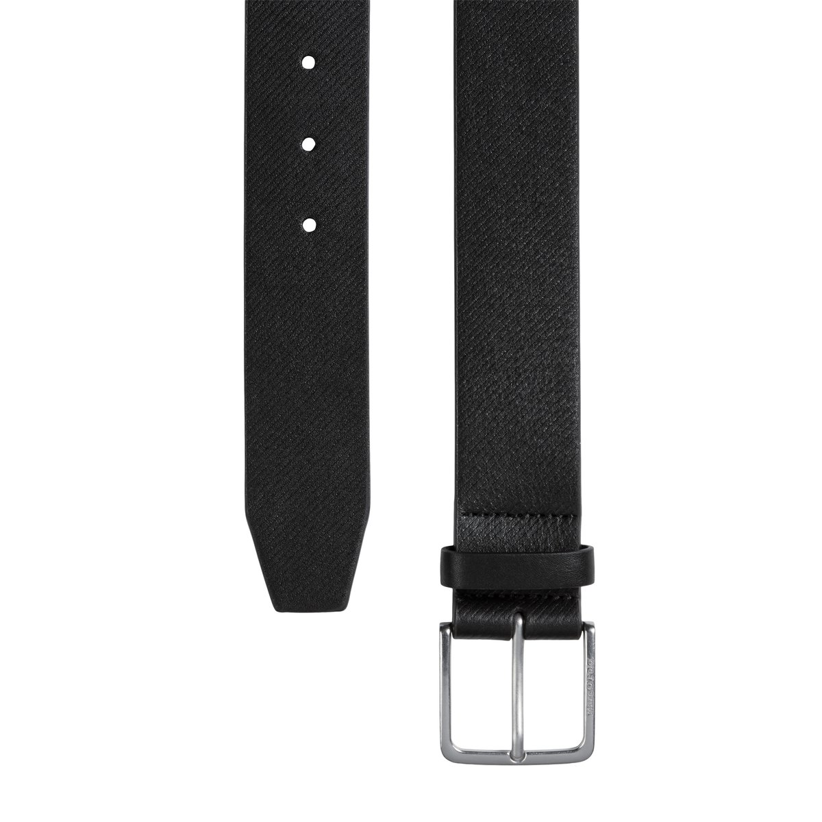 Ceinture modèle Luan à structure diagonale noir, MARC O'POLO