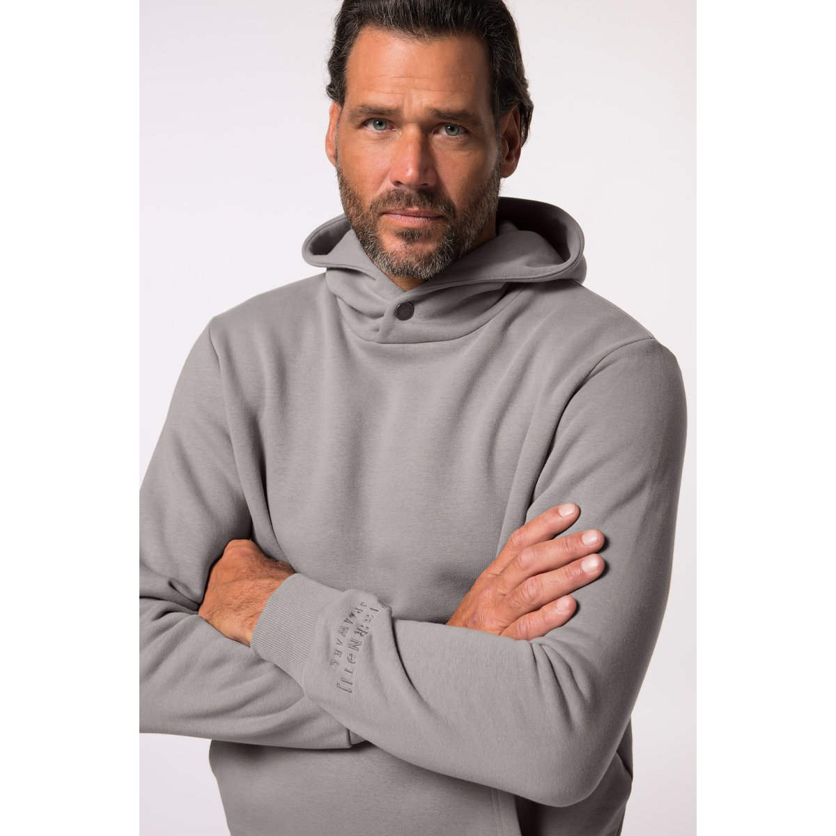 Sweat-shirt à capuche gris foncé, JP1880
