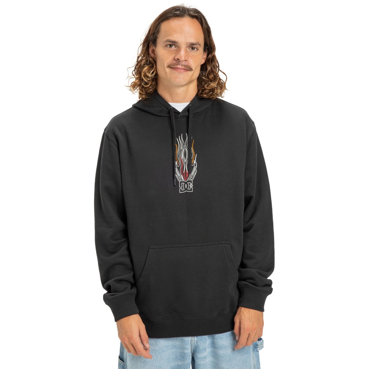 Sweat à capuche BURNT OUT. noir black, DC SHOES