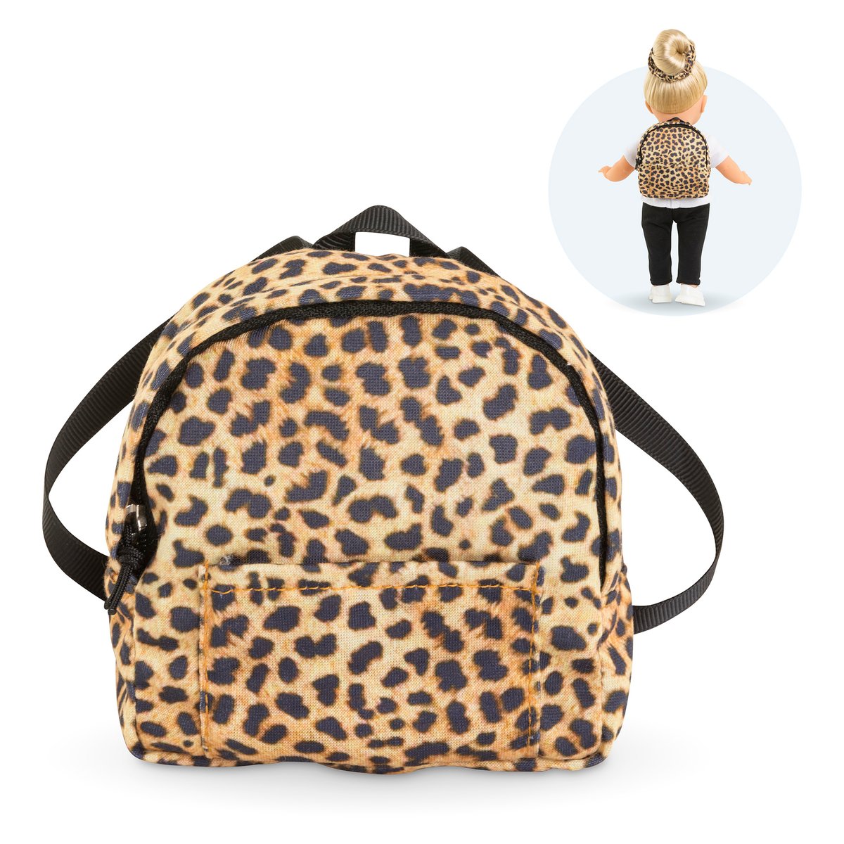 Sac à dos Léopard pour poupée ma Corolle couleur unique, COROLLE