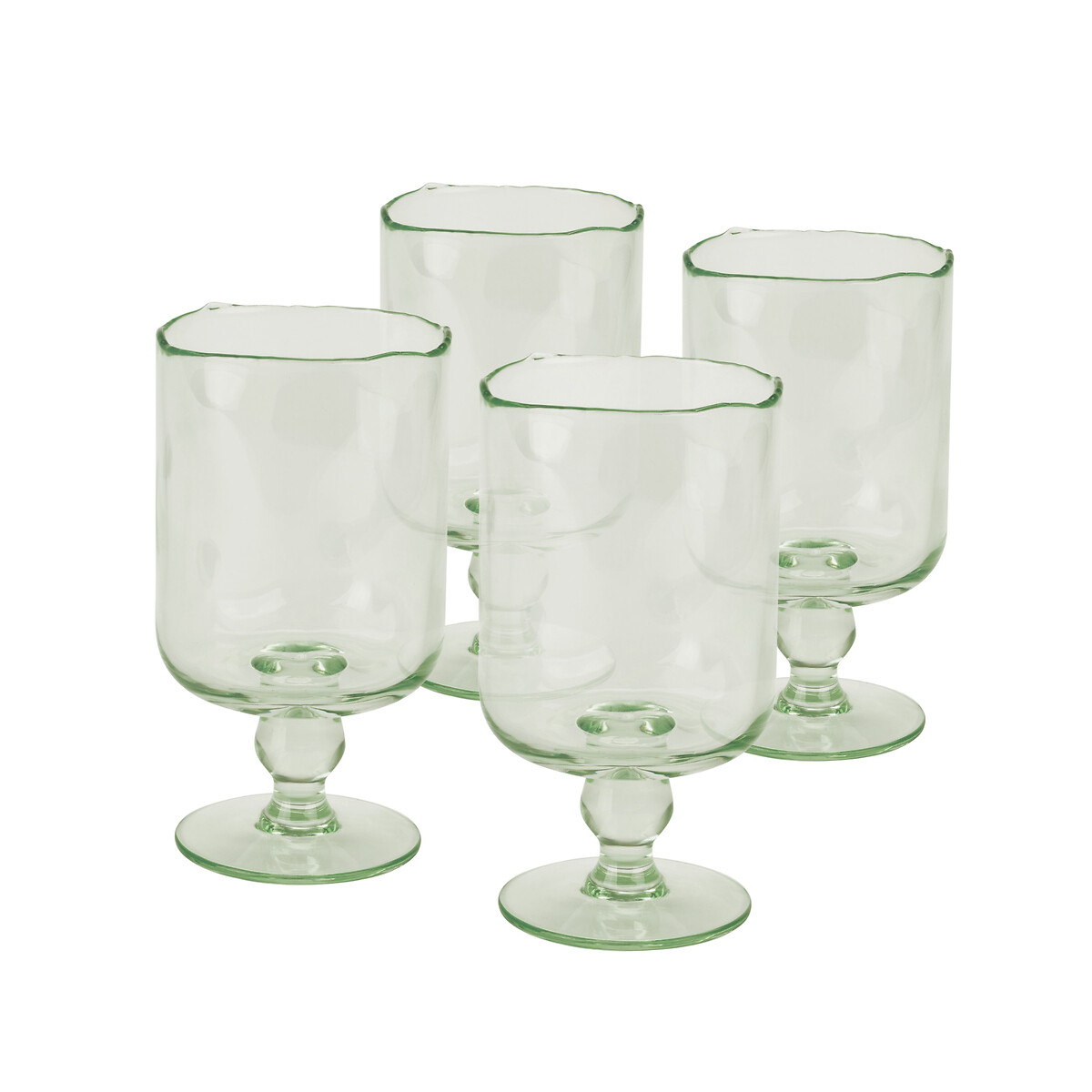 MADE.COM Set of 4 Afonso Wine Glasses green, MADE