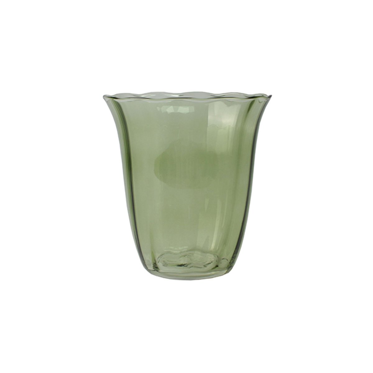 Lot de 4 gobelets en verre 35,5cl, EDEN vert, NOVASTYL
