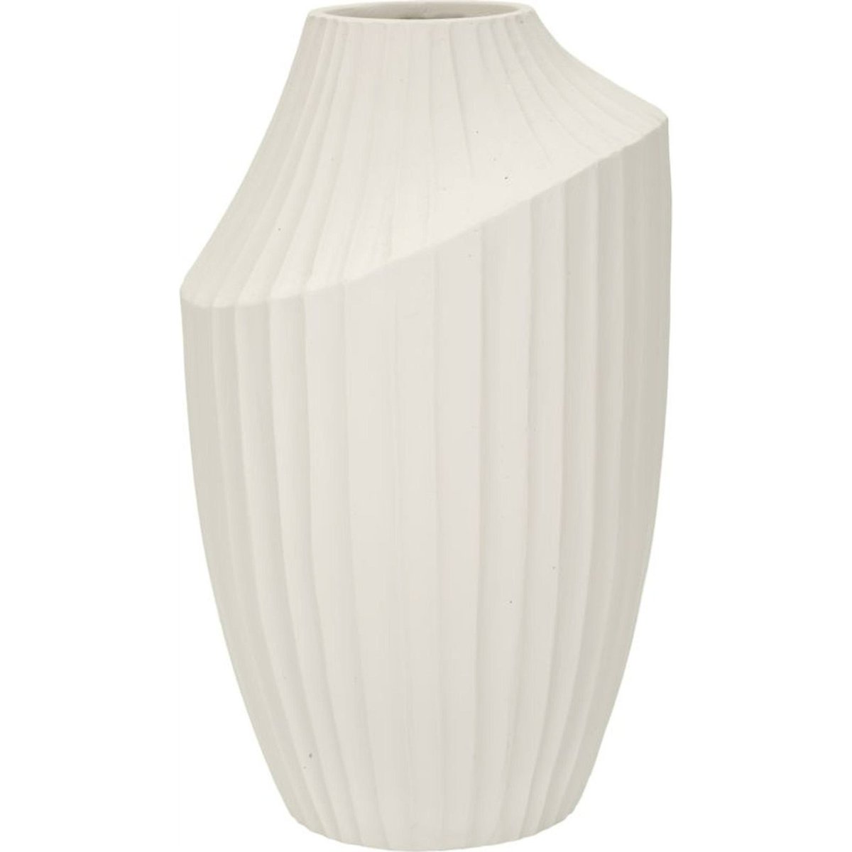 Vase sculptural au relief ondulé MODERN crème, RECOLLECTION
