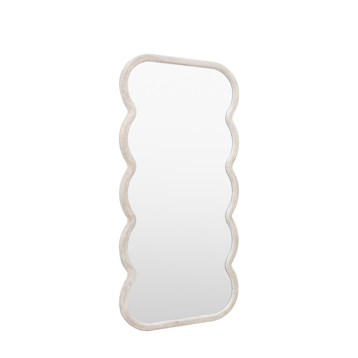 180cm Cosmo Curved Leaner Mirror in White white, ÉDITÉ