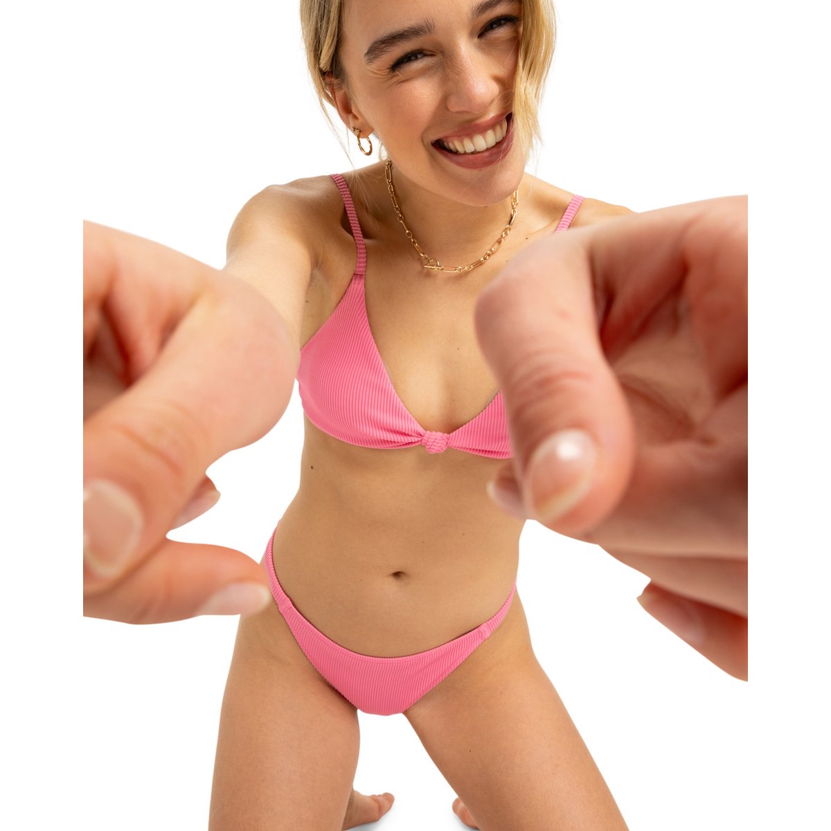 Bas de maillot de bain cheeky. rose pink carnation, ROXY