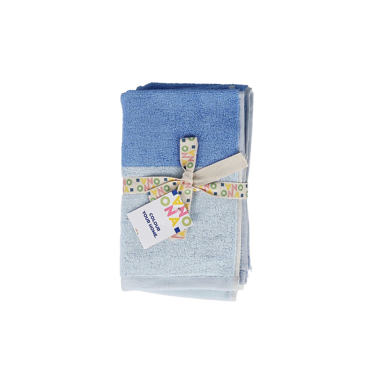 Lot de 2 Serviette De Main PIXIE bleu, ONA