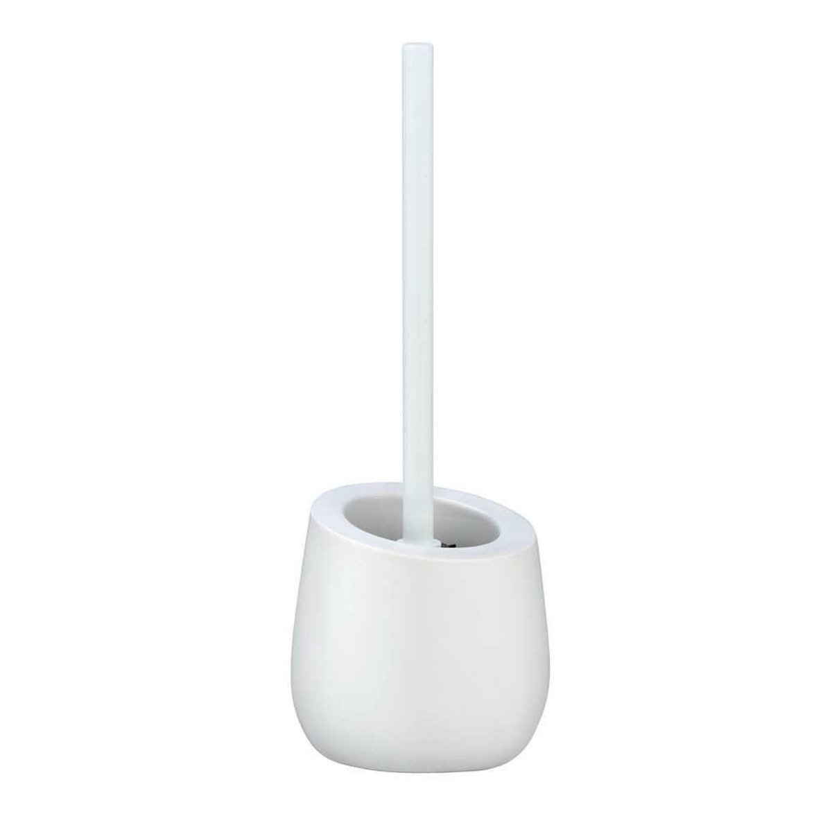 Brosse WC en silicone avec base en céramique BADI blanc, WENKO