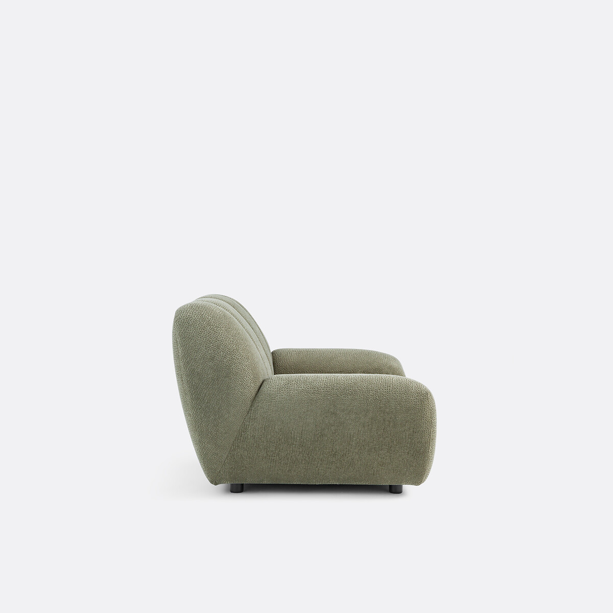 Sillón XL, tela con relieve, Nuria caqui, LA REDOUTE INTERIEURS