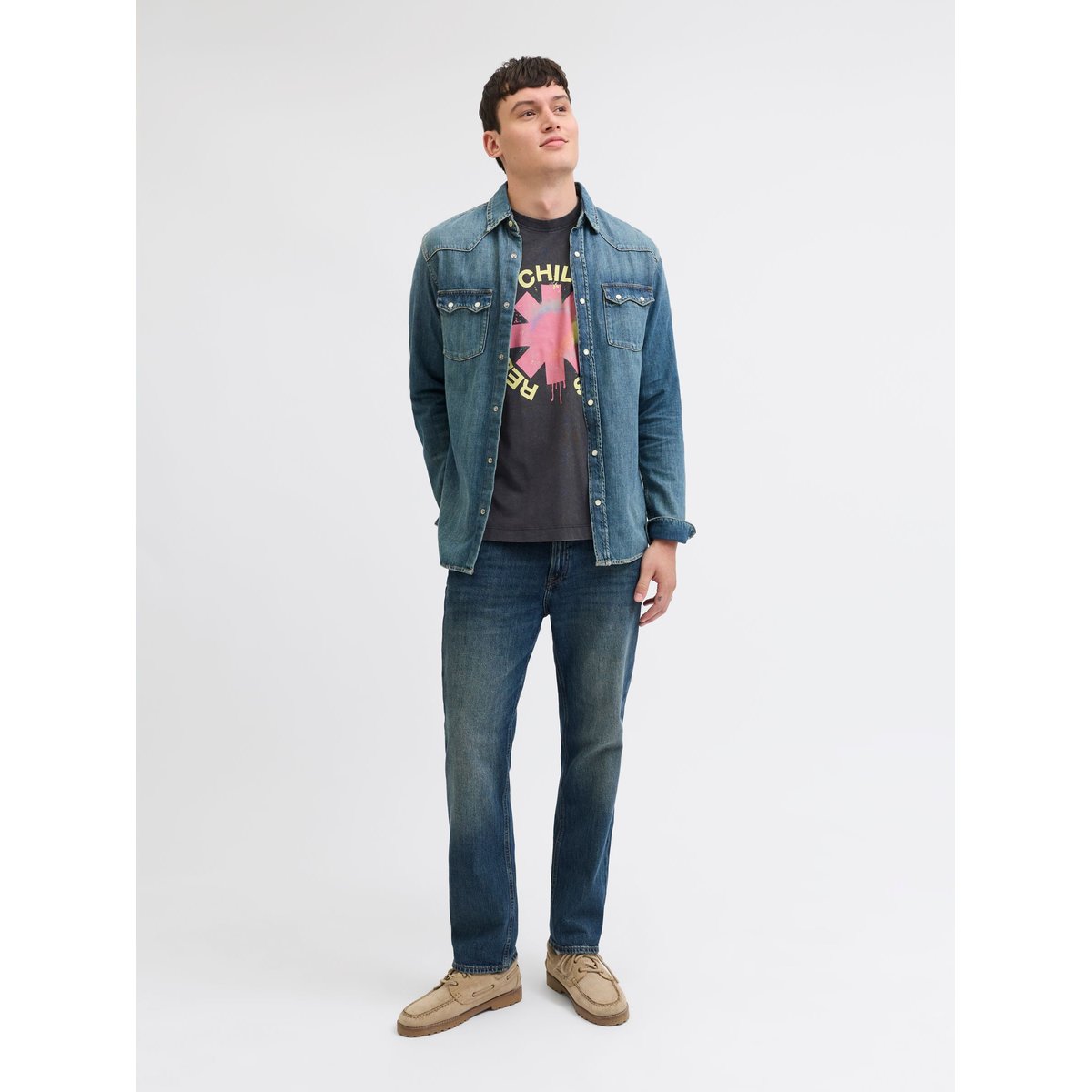 T-Shirt noire - black, JACK & JONES