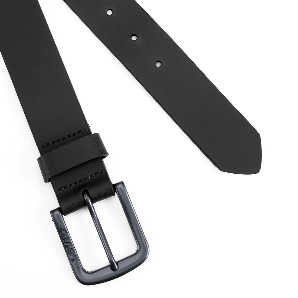 Ceinture cuir Seine Metal noir, LEVI'S