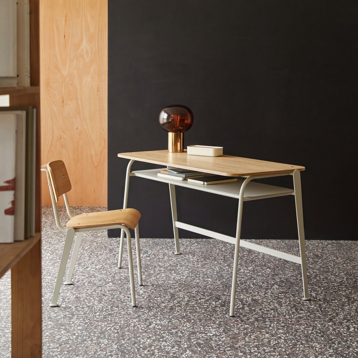 Bureau en Frêne massif, MIO beige, TIKAMOON
